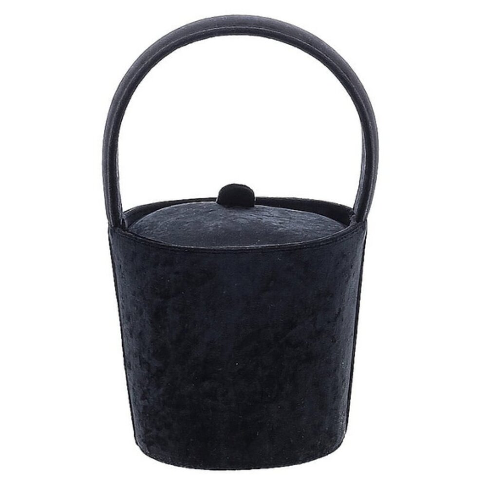 🖤 Vintage Salvatore Ferragamo Black Velvet Bucket Bag | Rare Italian Classic